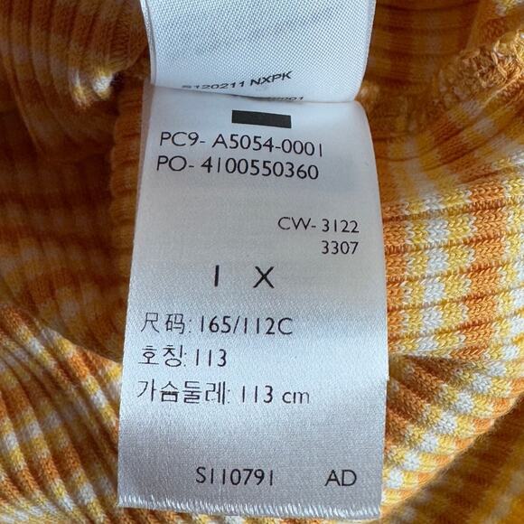 Levi’s Long Sleeve Britt Snap Front Striped Ribbed Top Womens Plus Size 1X New - Picture 12 of 13